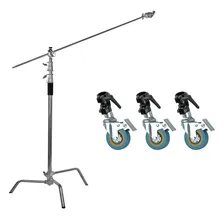 Комплект Стойка-тренога со штангой Falcon Eyes C-Stand 3300L + ролики PCA-Kit2